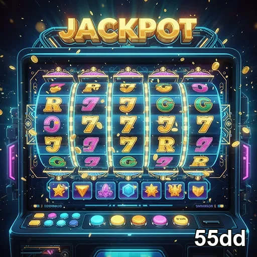 Imagem de jogos de caça-níqueis no site 55dd, destaque para a diversão dos slots.